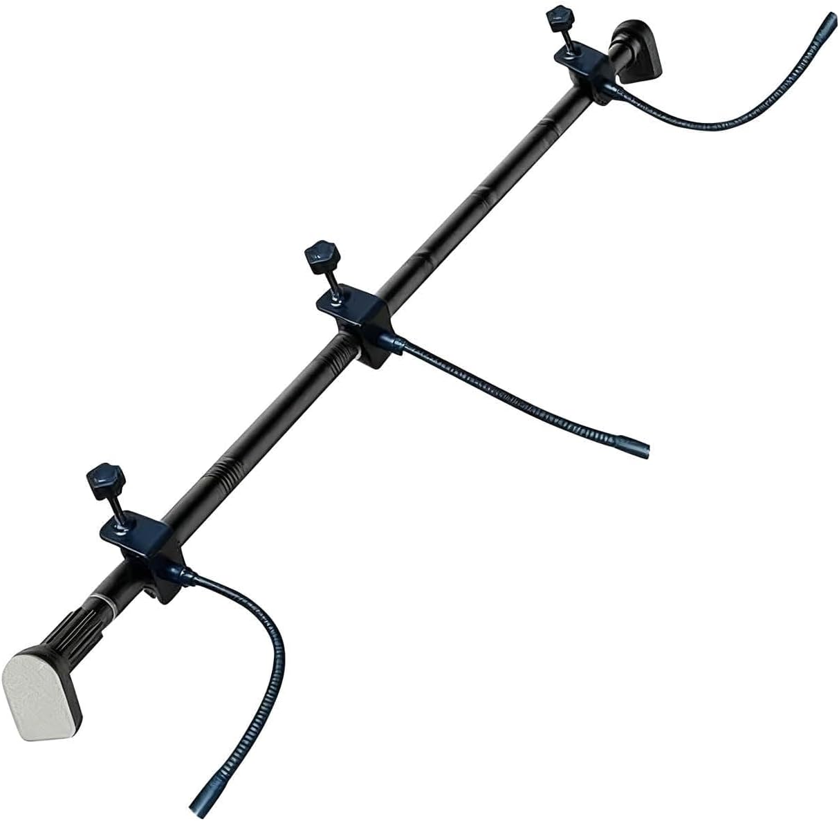 Adjustable Garland Hanger for Front Door 80-100cm - No Hardware Damage-Free Heavy-Duty Metal for Christmas Wreaths String Lights Outdoor Decor (3 Support Arms, S (32"- 39"))