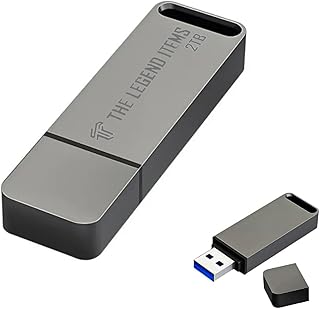 2TB USB Flash Drive with Keyhole and Cover for Optimal Protection Waterproof Memory OTG for Smartphones, Computers, Tablets, PC, Car and Android Devices