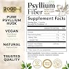 Psyllium Husk Capsules - Psyllium Husk Powder 2000 mg Per Serving - Extra Strength Fiber Supplement for Daily Digestion & Regularity Support - Natural Psyllium Fiber Caps - Bottled USA - 120 Capsules