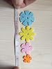 Carykon 3 Styles Craft Felt Flowers, Assorted Color, 160 Pcs #5