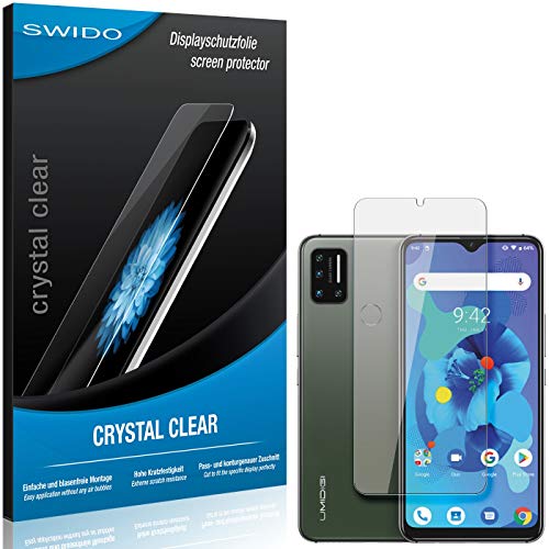 Swido - Protector de pantalla para UMIDIGI A7 (2 unidades, transparente, alto grado de dureza, protección contra aceite, polvo y arañazos)