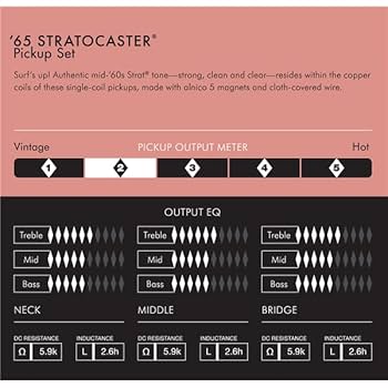フェンダー ピュア ヴィンテージ 65 Amazon.com: Fender Pure Vintage '65 Stratocaster Pickups