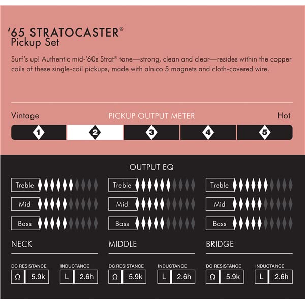 Amazon.com: Fender Pure Vintage '65 Stratocaster Pickups Bundle