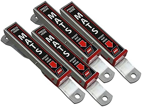 Floor Mats & Cargo Liners - Malco Mat Clamp - Heavy Duty Aluminum Car Wash Floor Mat Hanger/Hold Your Floor Mats While You Clean Your Car/Pack of 4 (810149PK4)