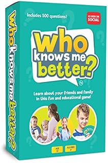 The Social Store Who Knows Me Better? | Kids & Family Card Quiz Game | Fun & Educational Questions for Children & Families | Suitable For Boys & Girls 5+ Year Olds to Adult | Stocking Filler