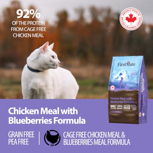 FirstMate Grain Free Chicken Meal with Blueberries Formula for Cats Dinner 4lbs – Ansicht 2