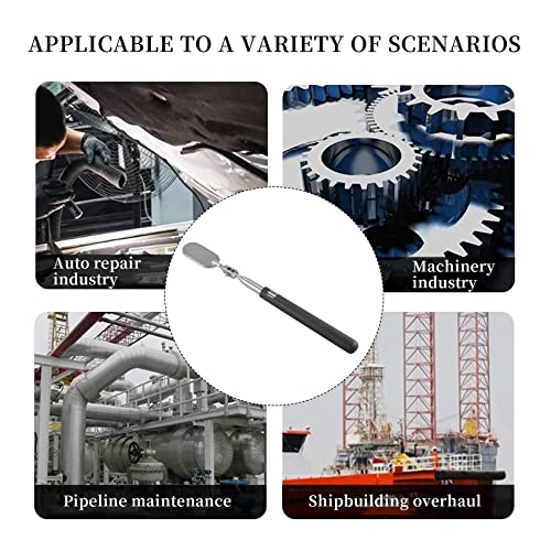 Micvtve 3 StüCke Teleskop Inspektions Beobachtungs Inspektions Werkzeug für ÜBerprüFung Des Zustands Des Fahrzeugs (Oval)