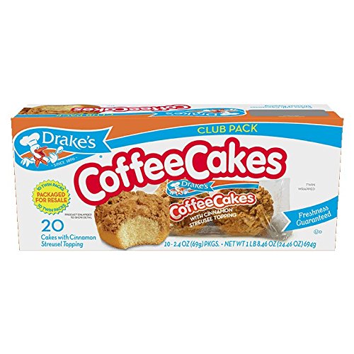 Drake's Coffee Cakes Club Pack 24. 46 oz, 20 Ct