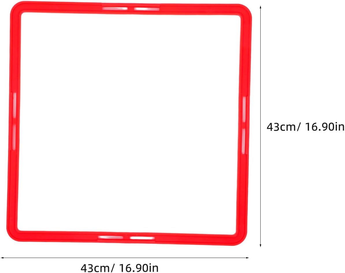 NOLITOY 6pcs Portable Agility Rings Multi-Function Football Training Rings Soccer Speed Training Circles for Outdoor Sports