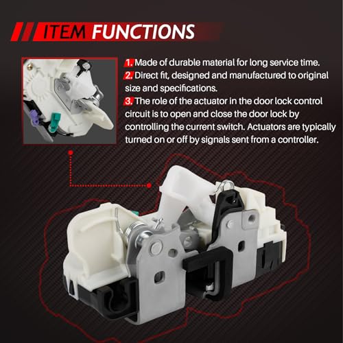 Image of Power Lock Tailgate Door Latch Actuator 4589584AG Replacement Fit for 2007-2017 Jeep Wrangler 2018 Jeep Wrangler JK 3.6L 3.8L 4589584AA 4589584AB 4589584AC 4589584AD 4589584AE 4589584AF