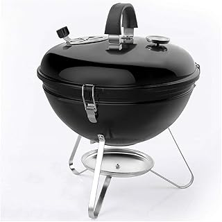 review ZJJ& BBQ Barbecue Grill Outdoor Portable Charcoal Grill Round Apple Stove