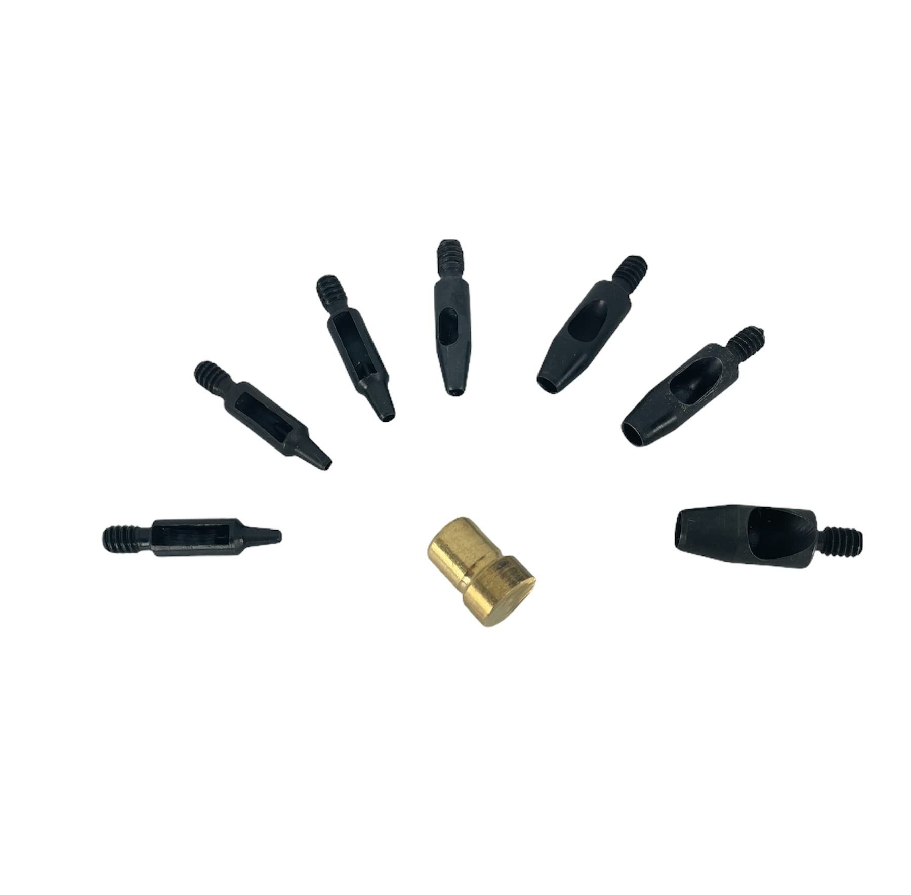 Hobby Trendy Circle Shaped Hole Punch Set 2m to 6 mm for Hand Press for Leathercrafts Press NOT Included (NoPress1, 2to6)