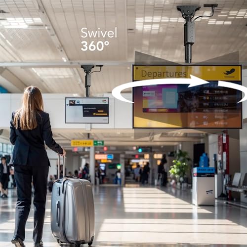 AX WABER Ceiling TV Mount with Power Outlet for 27 - Additional View