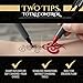 Tattoo Pen Kit for Skin – 10 Temporary Tattoo Markers with Dual Tips & 20 Stencils, Body-Safe Ink for Face, Hands & Arms – Fun Body Art Pens for Kids, Teens, Parties, Festivals & Costume Design