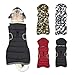Etechydra Winter Hundejacke with Abnehmbarem Hut, Hundemantel Wasserdicht Reflektierend Hund Mantel Warme Hoodie Fleece Welpenmantel, Jacken für Kleine Mittlerer Große Hunde, Schwarz, XS