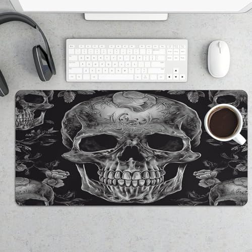 Pad Mouse Grande Estilo Calavera Antideslizante 30x60 cm miniatura 5