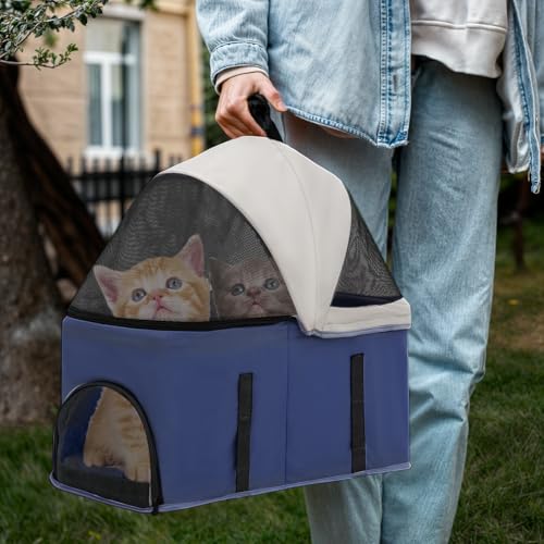 Image of Magshion 3-in-1 Foldable Pet Stroller for Small to Medium Dogs and Cats