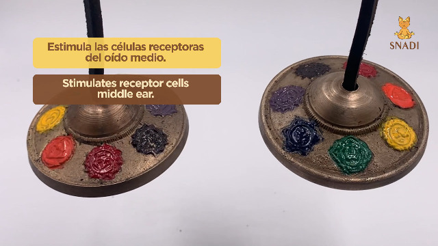 Tingsha Campana Tibetana Ottone 6.8cm - Crotalo Meditazione Guarigione Sonora