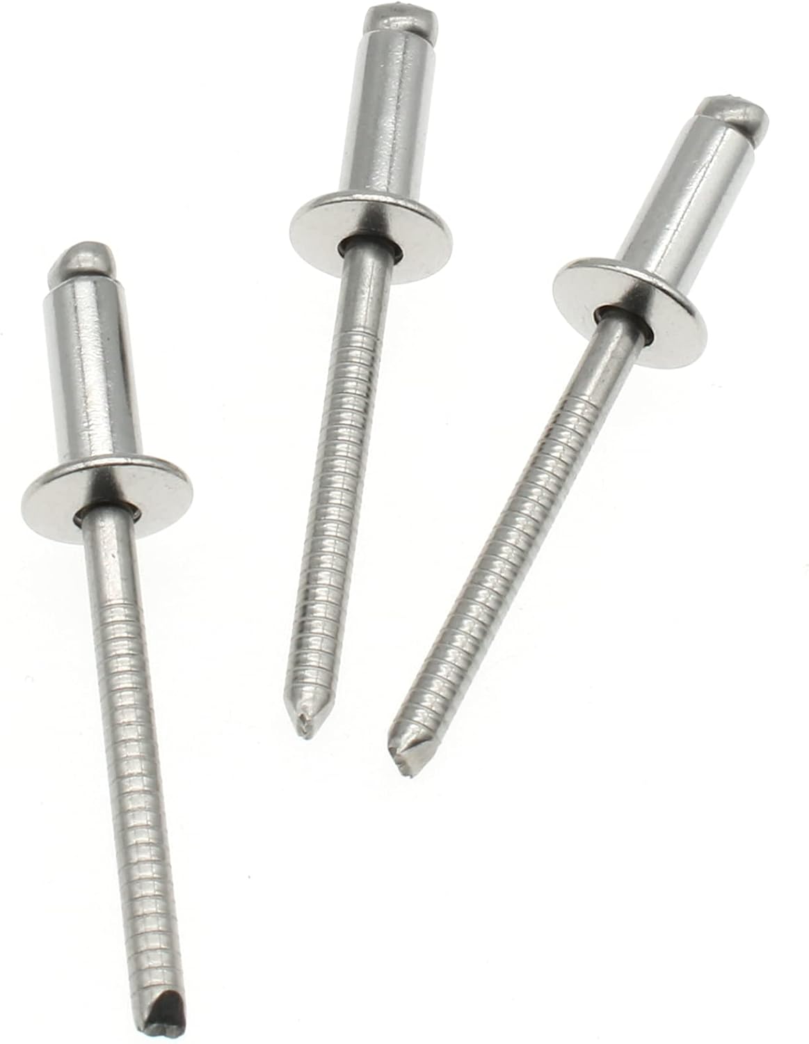 50 Pcs 3/16" x 1/2"(4.8x12mm) Stainless Steel Blind Rivets Pop Rivets Core Pulling Rivets, Grip Range(6.5-9.5mm)