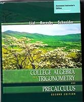 College Algebra and Trigonometry and Precalculus 0321068521 Book Cover