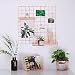Kaforise Multifunction Electroplated Bling Metal Mesh Grid Panel, Gridwall Panels Units Wall Decor/Photo Wall/Wall Display & Organizer,Pack of 1 Pcs,Size:23.6" x 23.6",Rose Gold Color