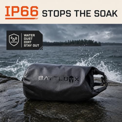 Mochila Bolsa Seca Impermeable BATTLBOX 30L, con cierre Roll Top, flotante miniatura 2