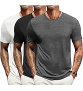 COOFANDY Men's T Shirts Short Sleeve Soft Crew Neck Lightweight Tee Shirts Casual Summer Basic Tops