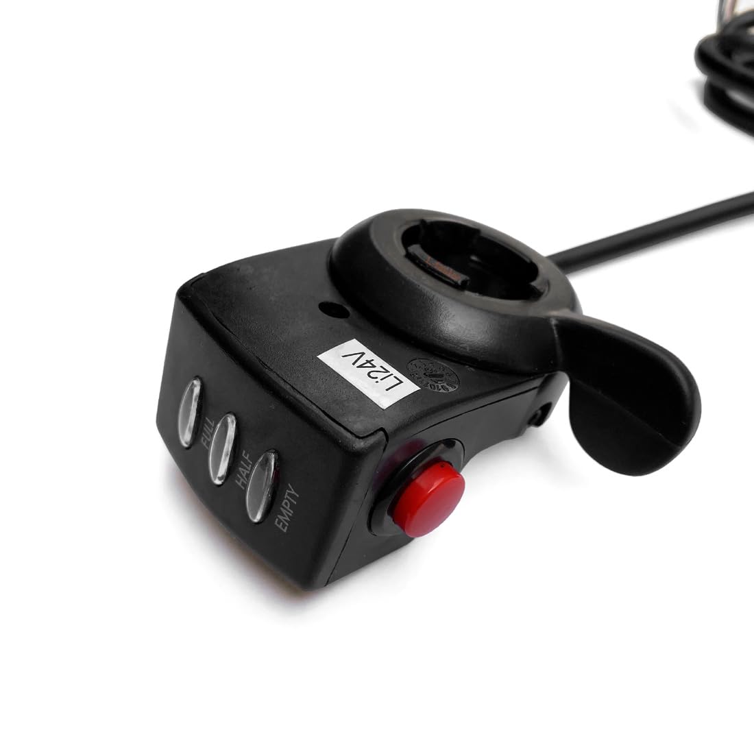 L-faster 24V/36V/48V E-Bicycle Thumb Throttle Handle Bar Grips Gas Twist Throttle Electric Scooter Invisible Speed Controller for Thumb