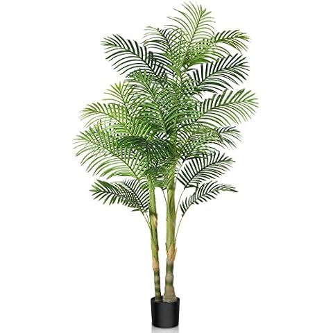 Kazeila Kunstpflanzen Groß 180cm Künstliche Palme Plastik Pflanze Cover