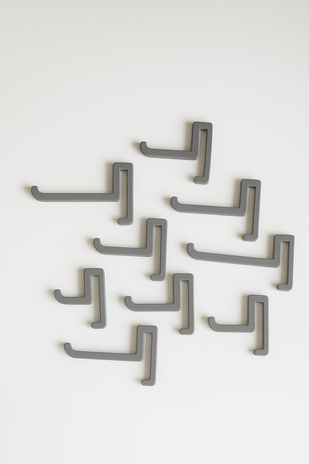 SKADIS Hook Collection - Set of 5 Hooks for IKEA Pegboard - 3D Printed from PLA - Sizes 10mm to 50mm - Accessories for Workshop, Kitchen, Office (Pink, 35mm)