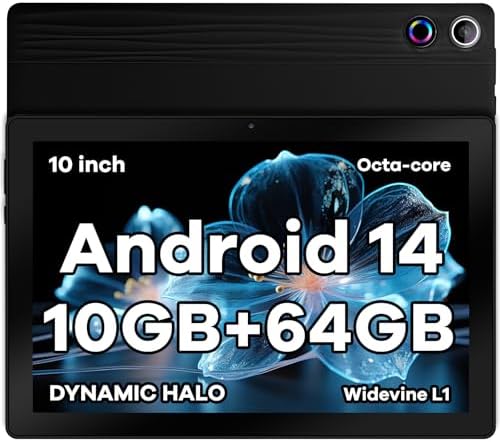 Tablette 10 Pouces Android 14 Tablettes Octa-Core Tablette, Widev...