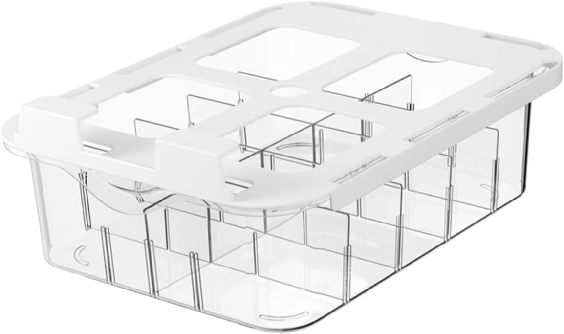 Type Underwear Storage Box with Transparent Compartments Multi Functional Adhesive Sock Organizer for Closet Shelf Pet Material Easy Installation for Socks and Underpants