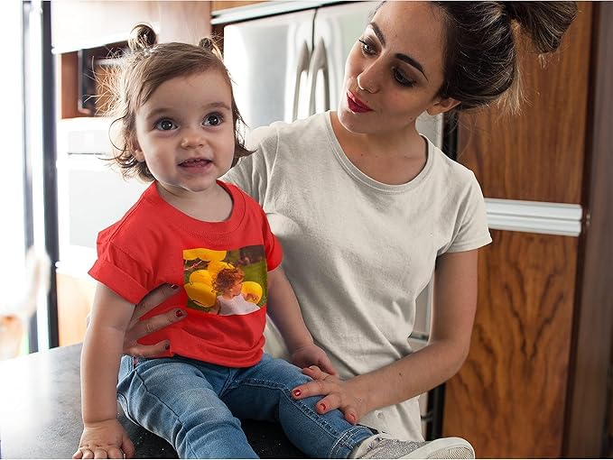 Personalized Toddler T-Shirt for Kids Boys Girls - Custom Image & Text - Customized Front/Back Print - 2T to 5/6T Multicolor4