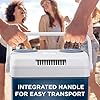 Ivation Electric Cooler & Warmer with Handle |27 Quart (25 L) Portable Thermoelectric Fridge For vehicles & Trucks| 110V AC Home Power Cord & 12V Car Adapter for Camping, Travel & Picnics