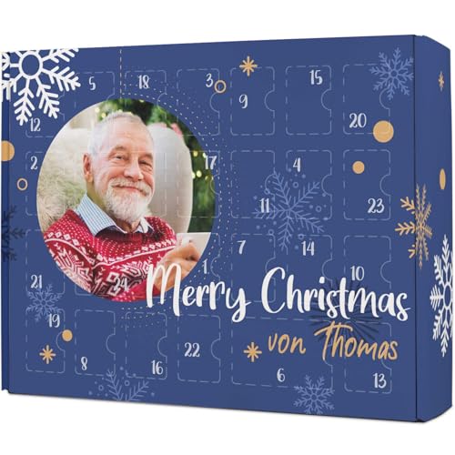 GRAVURZEILE – DIY Adventskalender zum Befüllen – Fotomotiv Kreis –...