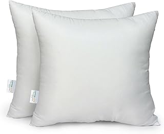 Cotton Home Casual Bedding Throw Pillows Insert Cushion Filler Outer Cover Microfiber Filling 400 grams Ultra Soft Fiber Size 45x45cm / 18x18inch Cushion Inserts Home Decor