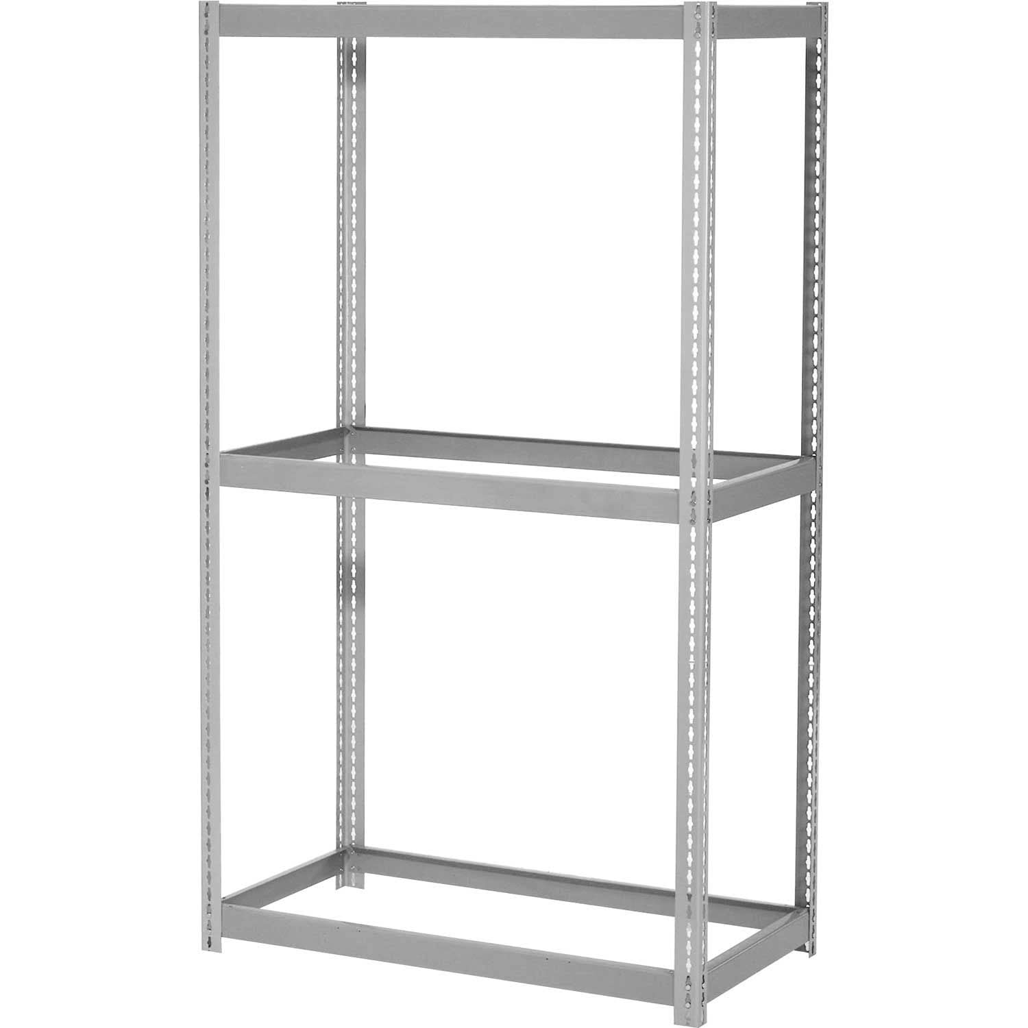 Global Industrial Expandable Starter Rack 72x24x84, 3 Levels No Deck 750lb Cap Per Level, GRY