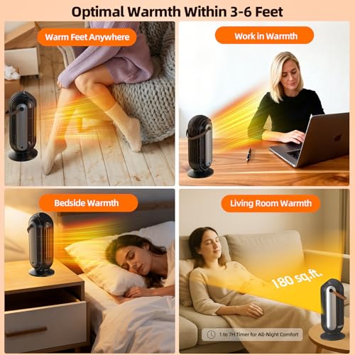 Portable Space Heater 1500W with Remote - $19.99 (Was $29.99)