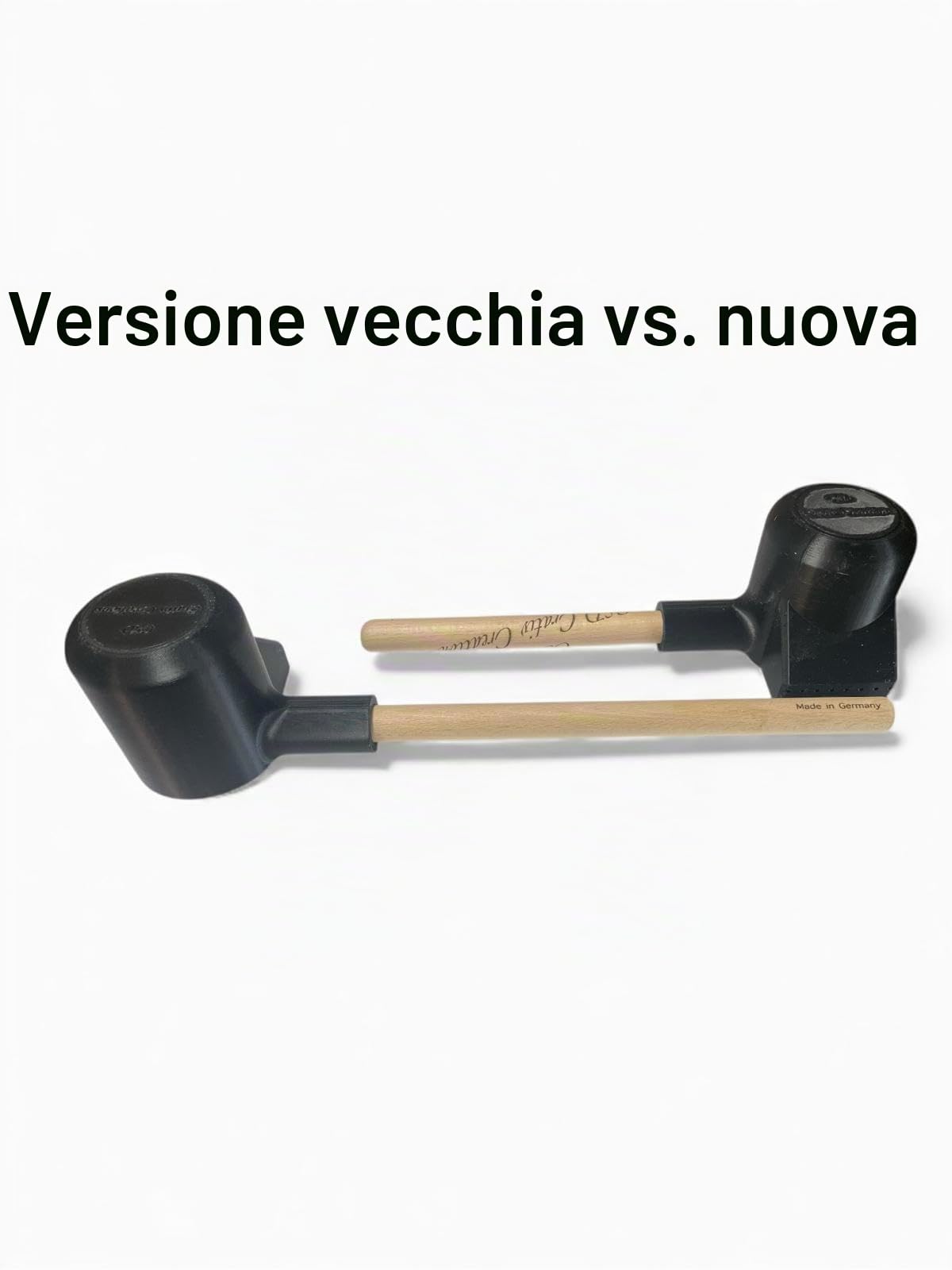Cazzuola per sauna con effetto pioggia, 300 ml, manico in legno di faggio, nero