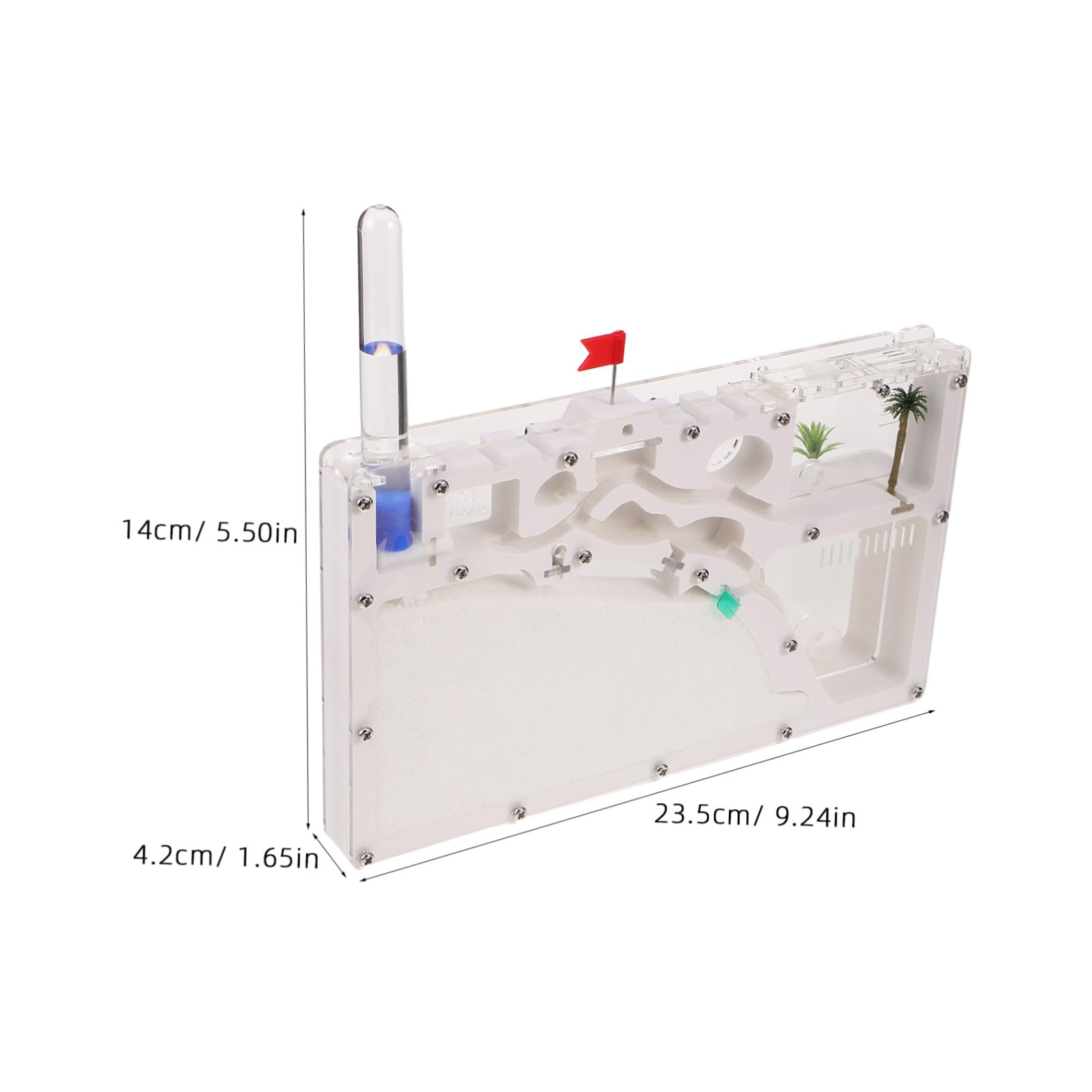 Castillo Hormiguero Transparente con Accesorios para Experimentos Científicos Hábitat Educativo para Terrario Observación de Hormigas Juguete Científico Ecológico para Aula