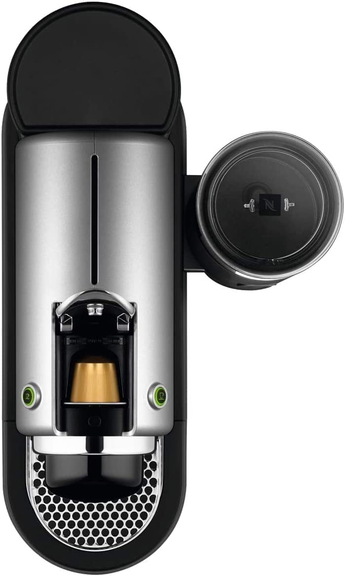 NESPRESSO Krups XN761B Citiz&Milk ekspres do kawy na kapsułki | automatyczny tryb czuwania | 1260 W | pojemność zbiornika na wodę: 1 l | ciśnienie pompy: 19 bar | srebrny