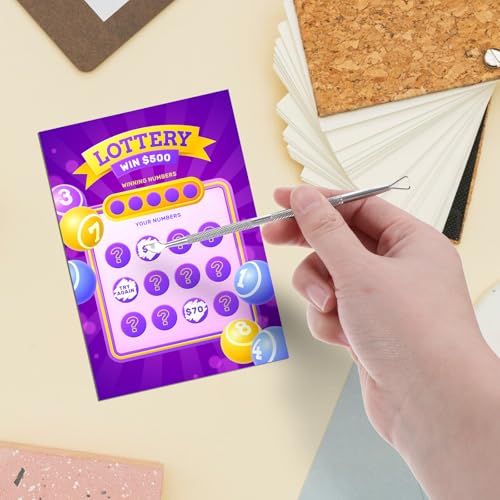 TIESOME Ferramenta de raspar loteria de metal, 3 peças, ferramenta para arranhar bilhetes de loteria