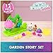 Gabby's Dollhouse: The Movie, Garden Story Set, Pandy Paws & Kitty Gnome Figures and 9 Dollhouse Accessories, Kids Toys for Girls & Boys Ages 3 and Up