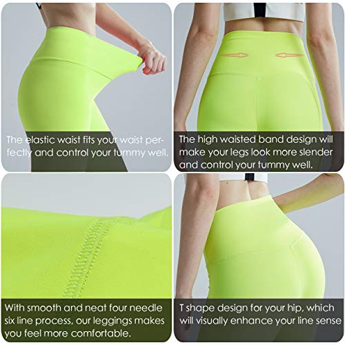 Wirezoll Donna Leggings Vita Alta Opaco Palestra