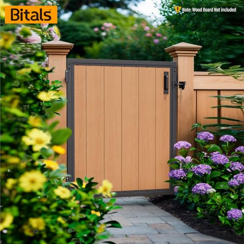 Bitals 3x4FT Fence Gate Frame Kit 201 Stainless Steel Anti-Sag Heavy Duty Garden Gate Reinforcement Hardware, Left/Right Mount (No Panels Included) (34.8"W x 47.2"H) by BITALS - Image 7