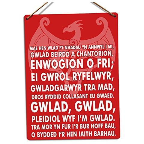 wtf | Welsh National Anthem | Twine - Metal Wall Sign Plaque Art Inspirational Cover