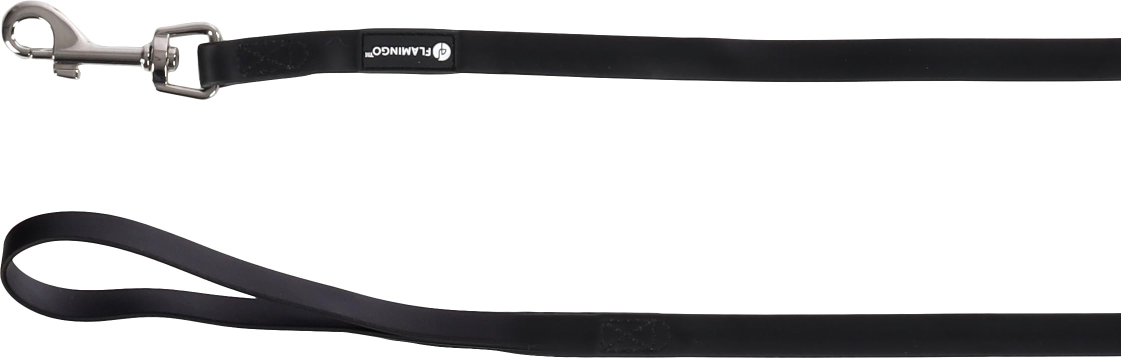 Flamingo Dog Training and tracking leash Caspar Black 5m 13mm