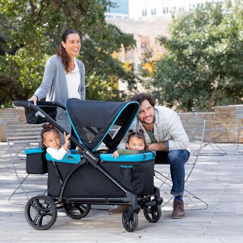 Image of Baby Trend Expedition 2-in-1 Stroller Wagon Plus, Ultra Black