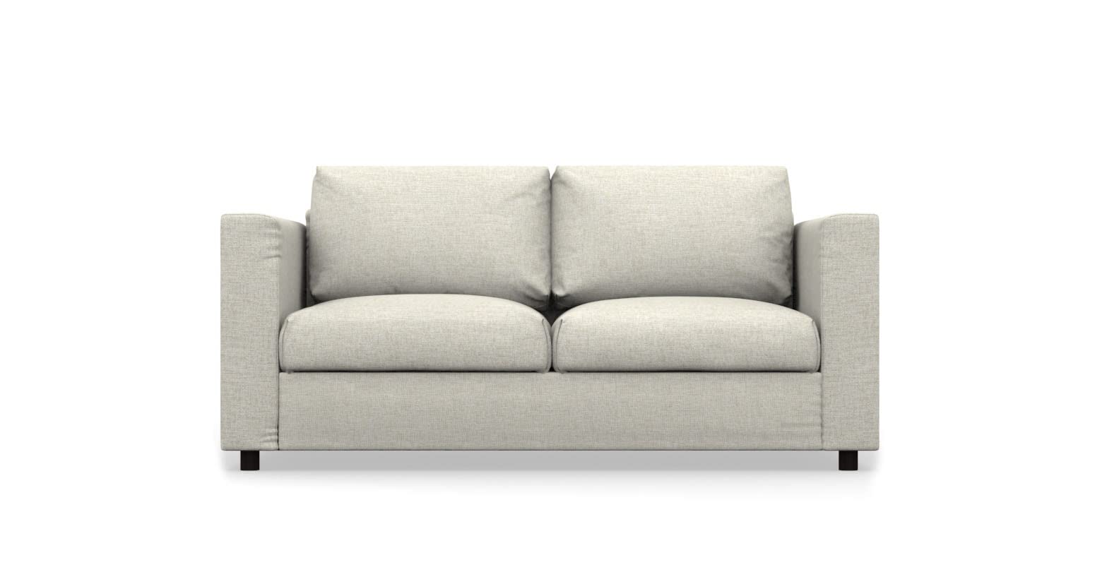 comfortly 2-Seat sofa Bed Slipcover Replacement Hand Made Compatible with VIMLE Couch 140 cm mattress (Heavy Duty - Cream) — image 1