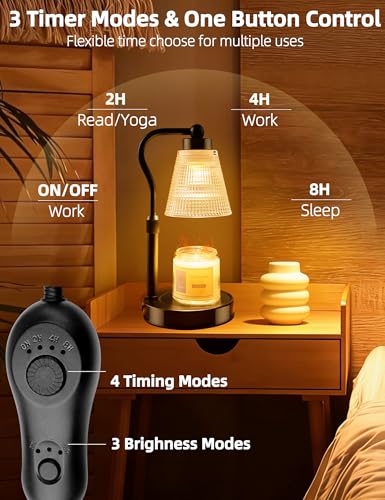 Save 40% on Adjustable Candle Warmer Lamp with Timer